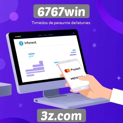 Métodos de pagamento disponíveis no 6767win