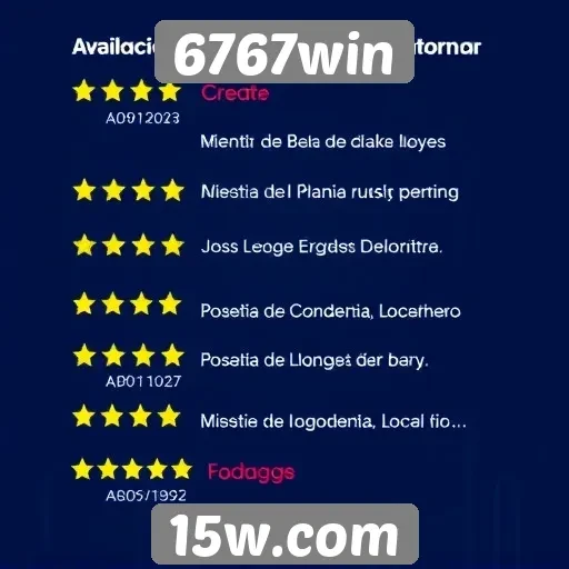 Avaliações de usuários sobre o 6767win